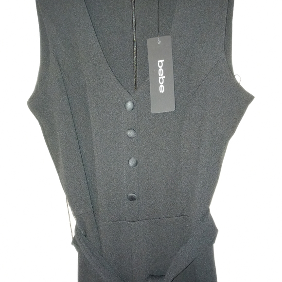 🆕 Bebe Button Front Jumpsuit - Picture 3 of 5